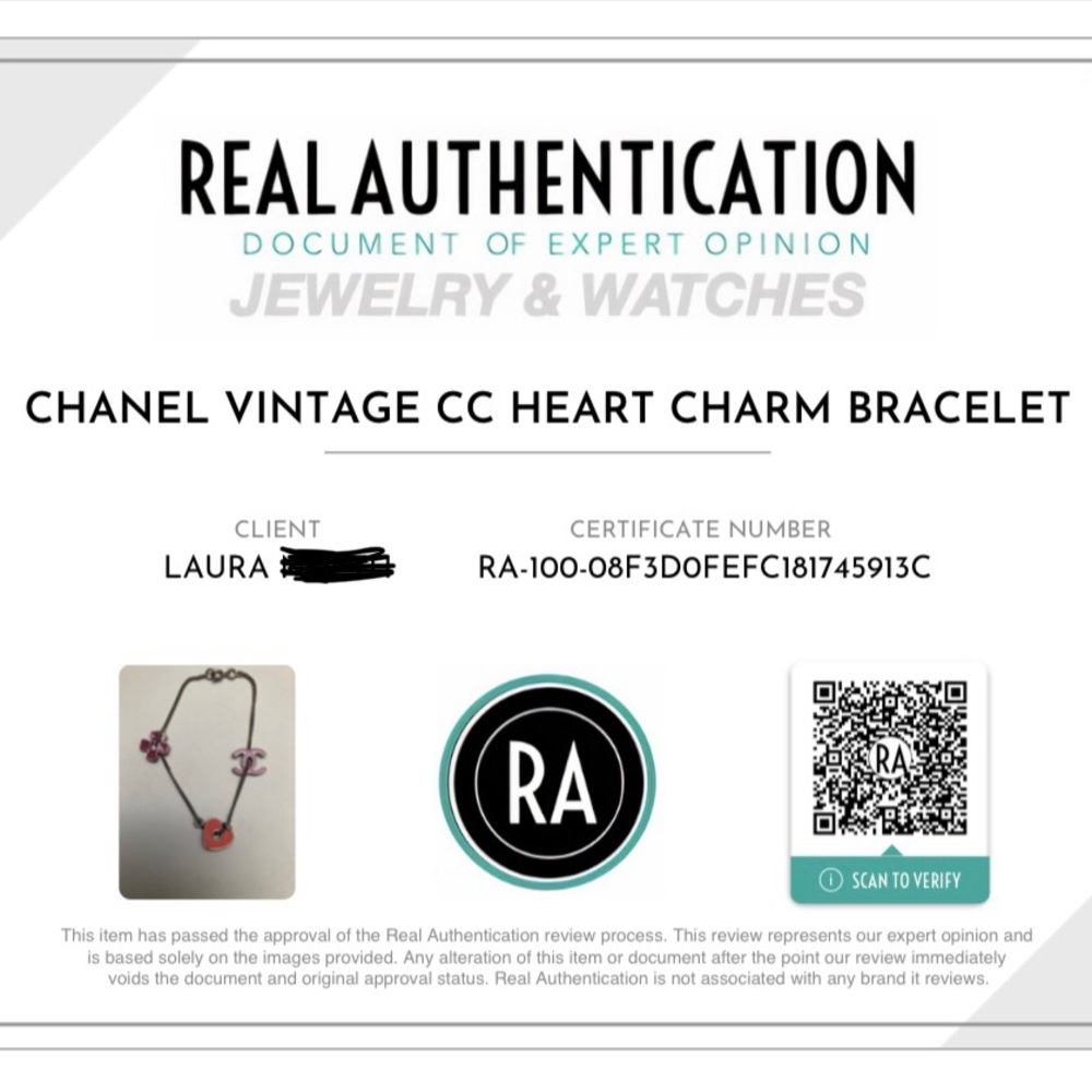 Authentic Chanel Vintage CC Clover/Heart Bracelet & Necklace (2pc set) - Picture 8 of 13